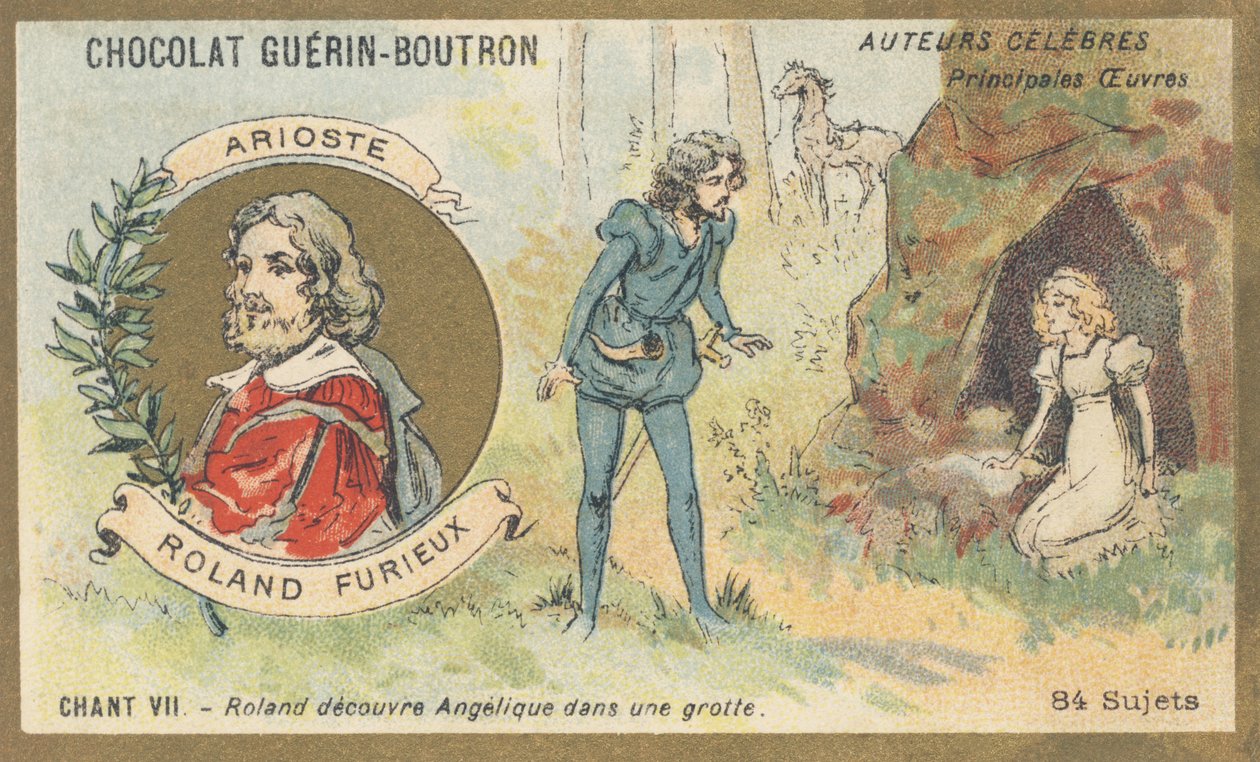 Ludovico Ariosto (1474-1533), italský básník renesance, autor „Furious Roland“ od French School