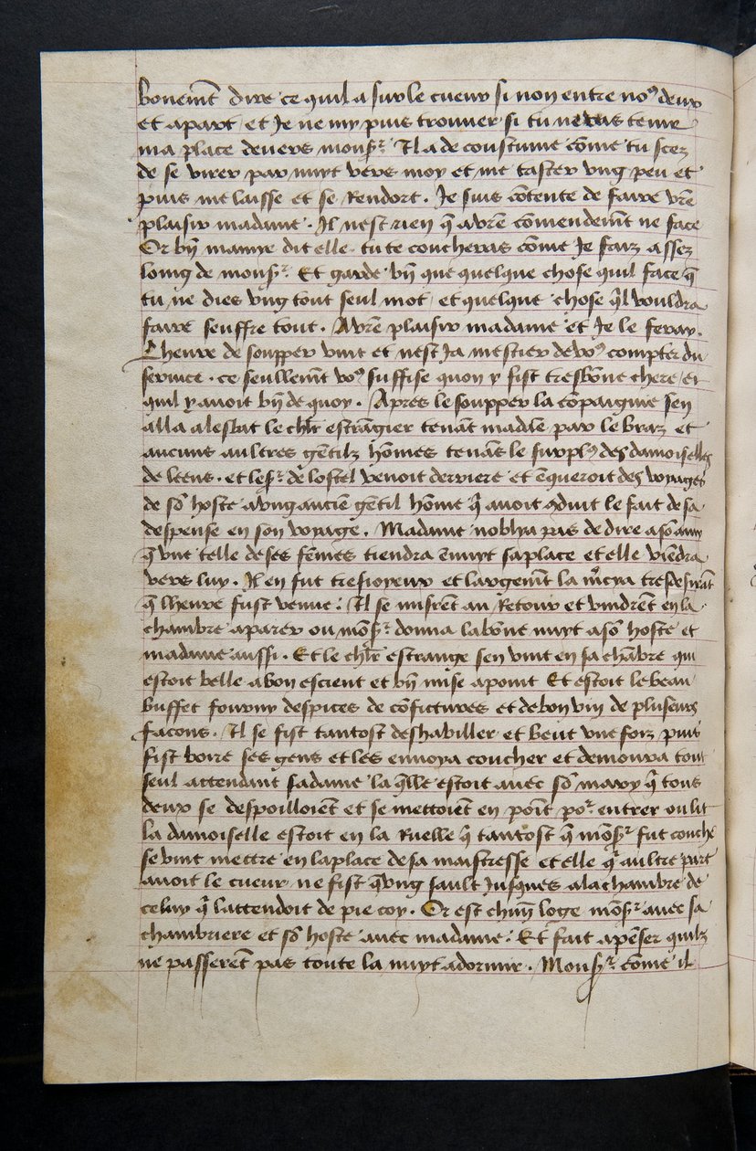 MS Hunter 252 088v Stránka ze stovky nových zpráv, c.1461-62 od French School
