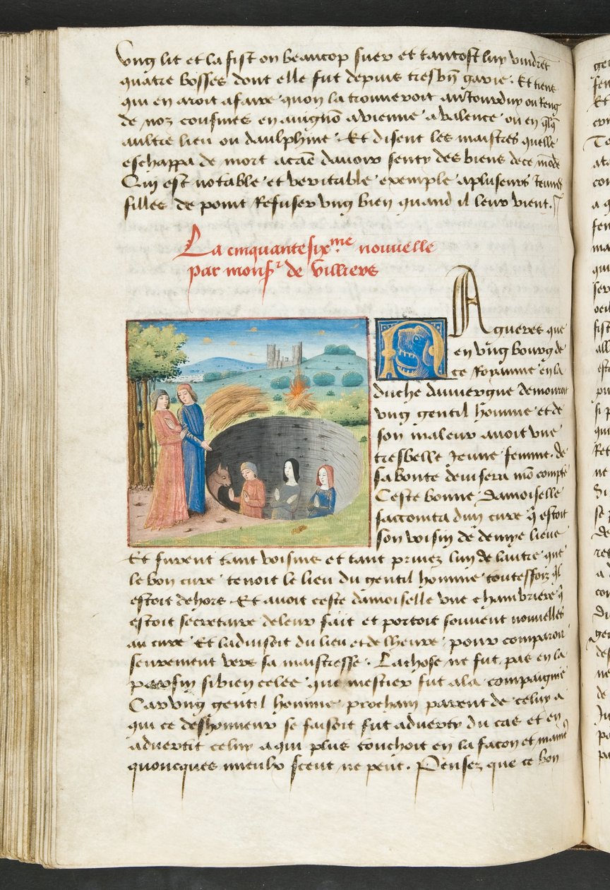 MS Hunter 252 125v Stránka z Cent Nouvelles Nouvelles, c.1461-62 od French School