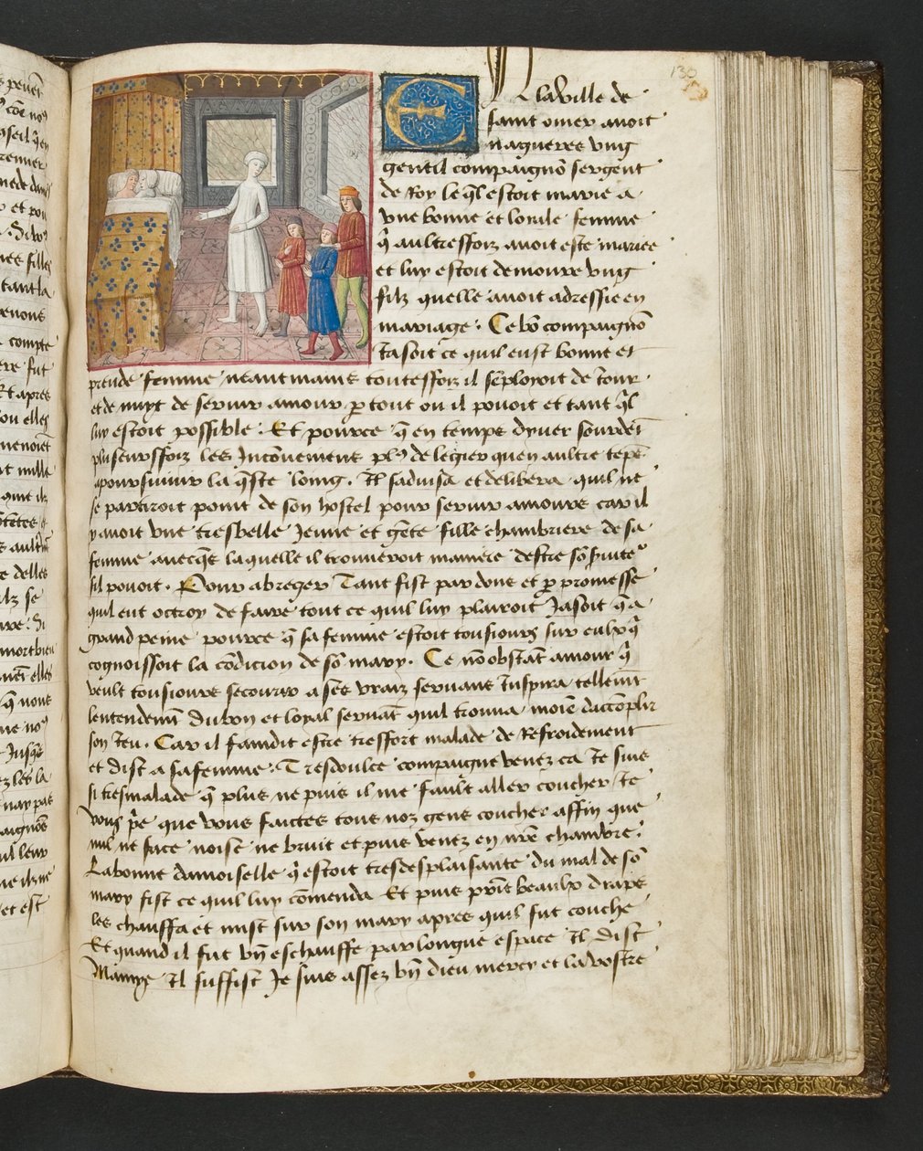 MS Hunter 252 130r Stránka ze stovky nových zpráv, c.1461-62 od French School