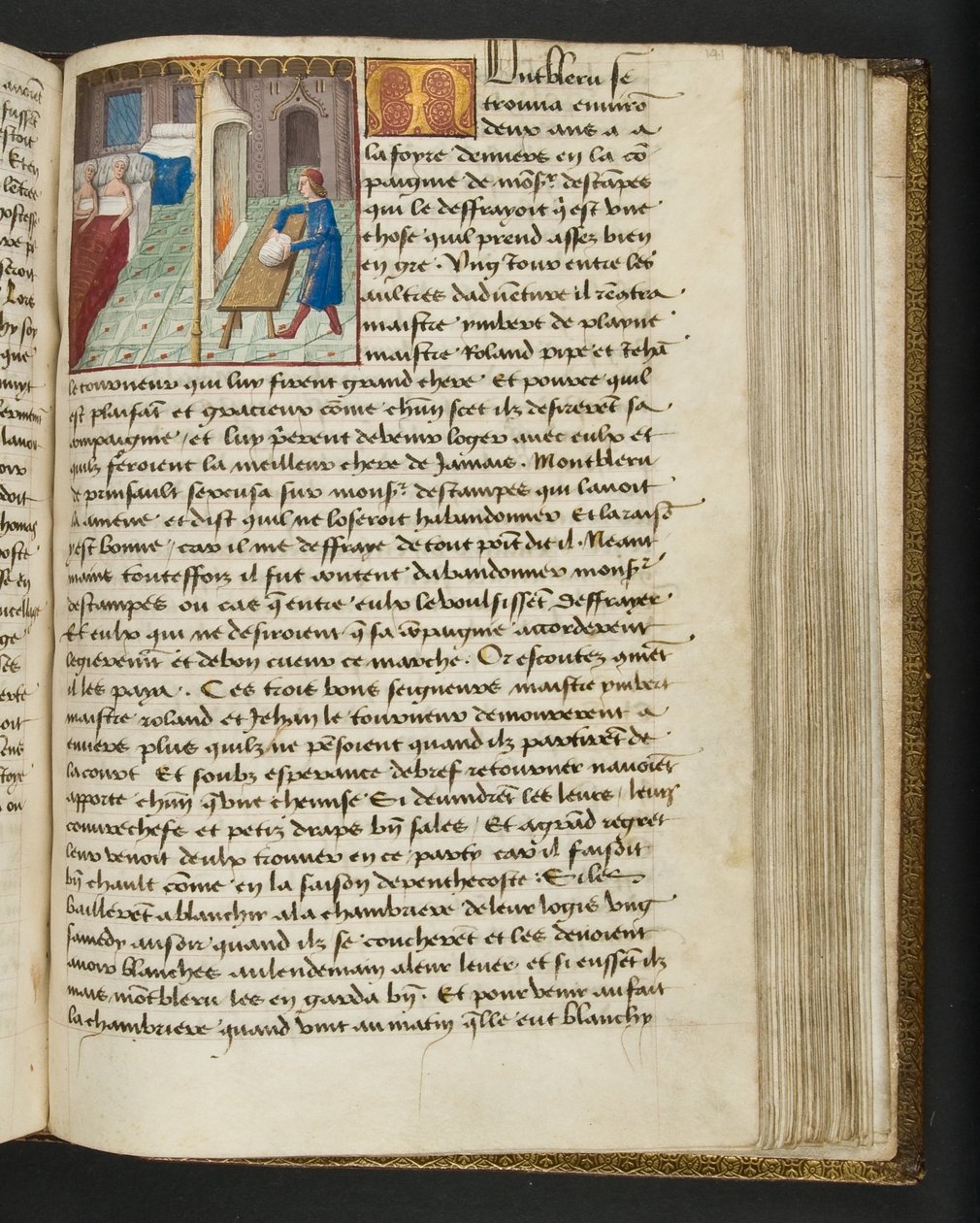 MS Hunter 252 141r Stránka ze stovky nových zpráv, c.1461-62 od French School