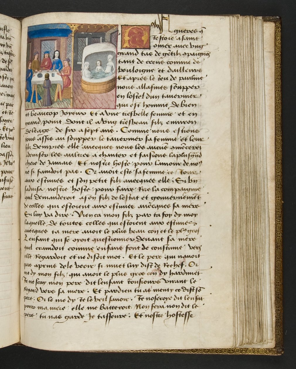 MS Hunter 252 147r Stránka ze stovky nových zpráv, c.1461-62 od French School