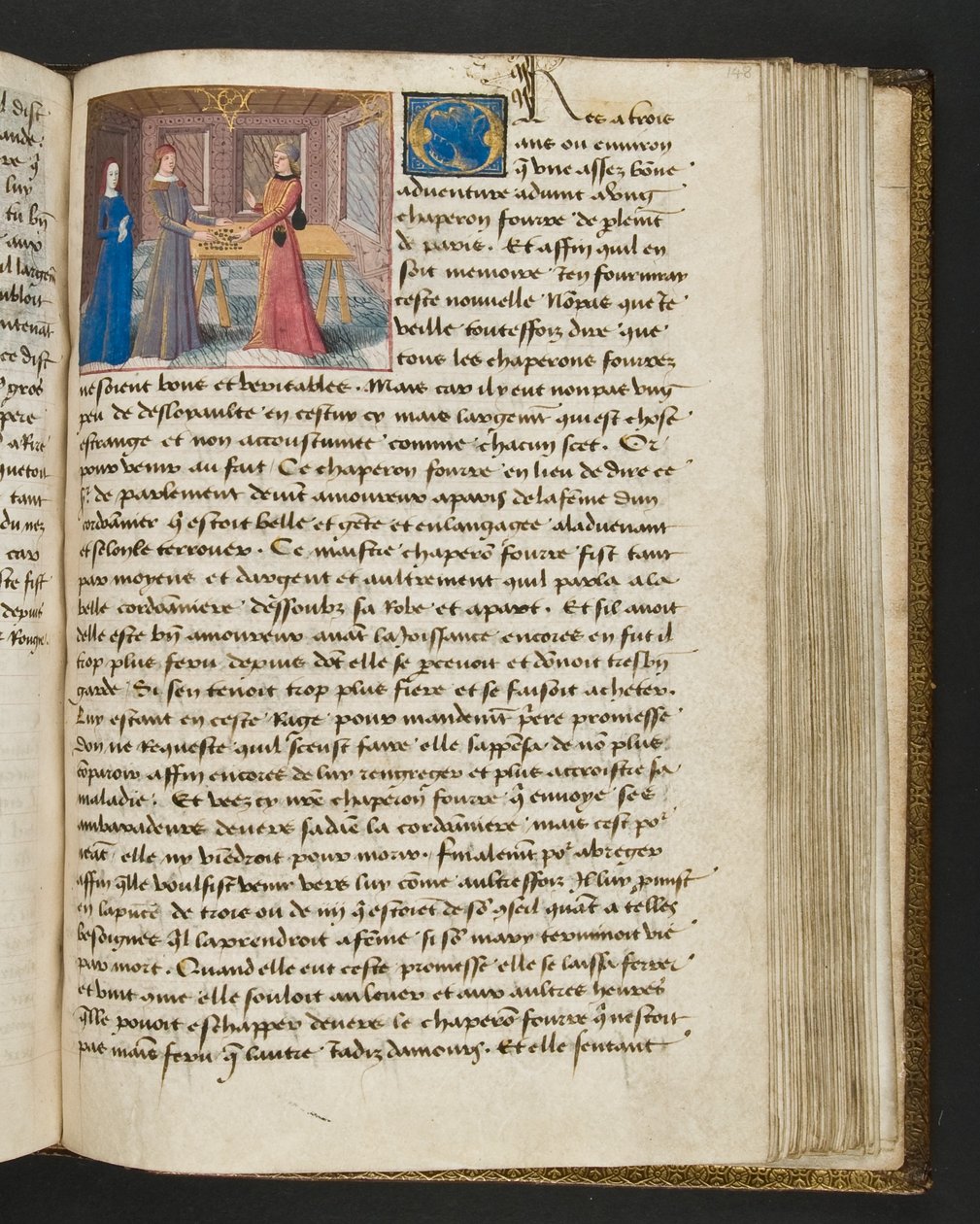 MS Hunter 252 148r Stránka ze stovky nových zpráv, c.1461-62 od French School