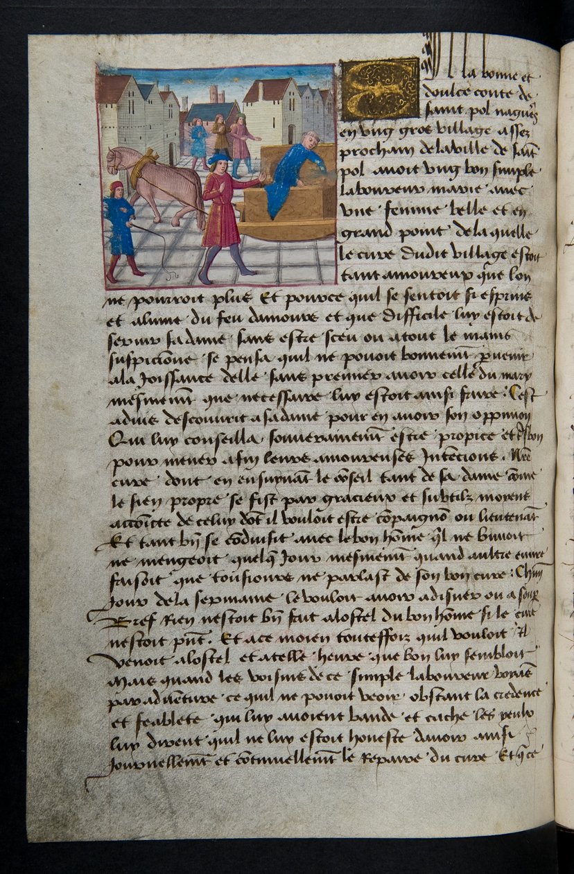 Stránka MS Hunter 252 157v ze stovky nových zpráv, c.1461-62 od French School