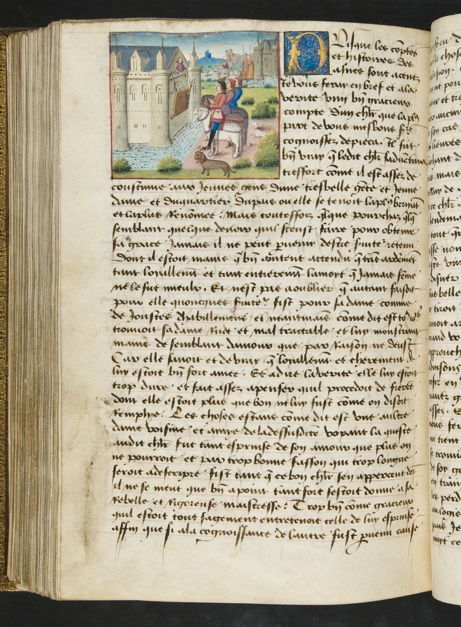 MS Hunter 252 169v Stránka z Cent Nouvelles Nouvelles, c.1461-62 od French School