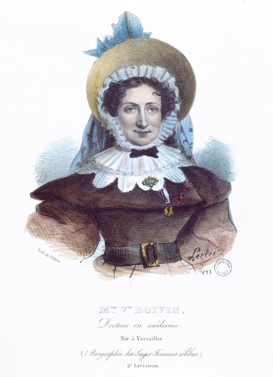 Madame Boivin (1783-1841) z knihy o slavných ženách, 1833 od French School
