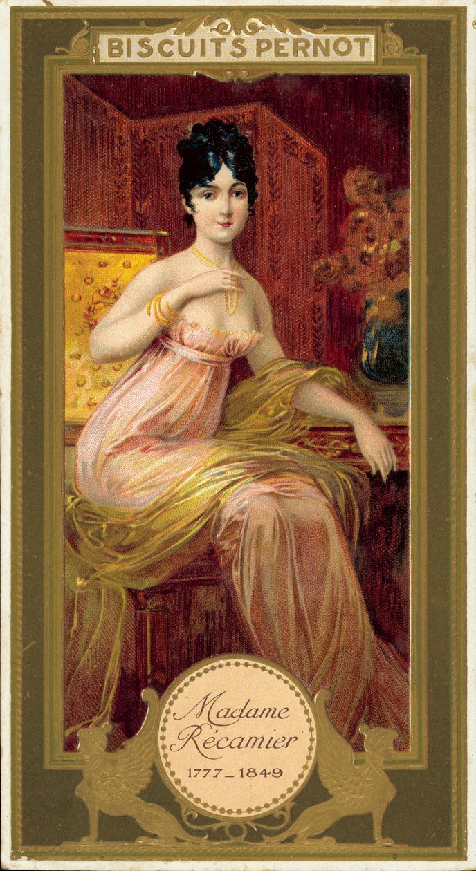 Madame Recamier (chromolit) od French School