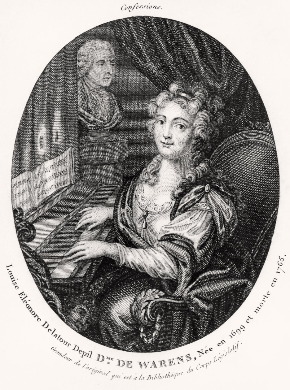 Madame de Warens, c.1789 (rytina) od French School