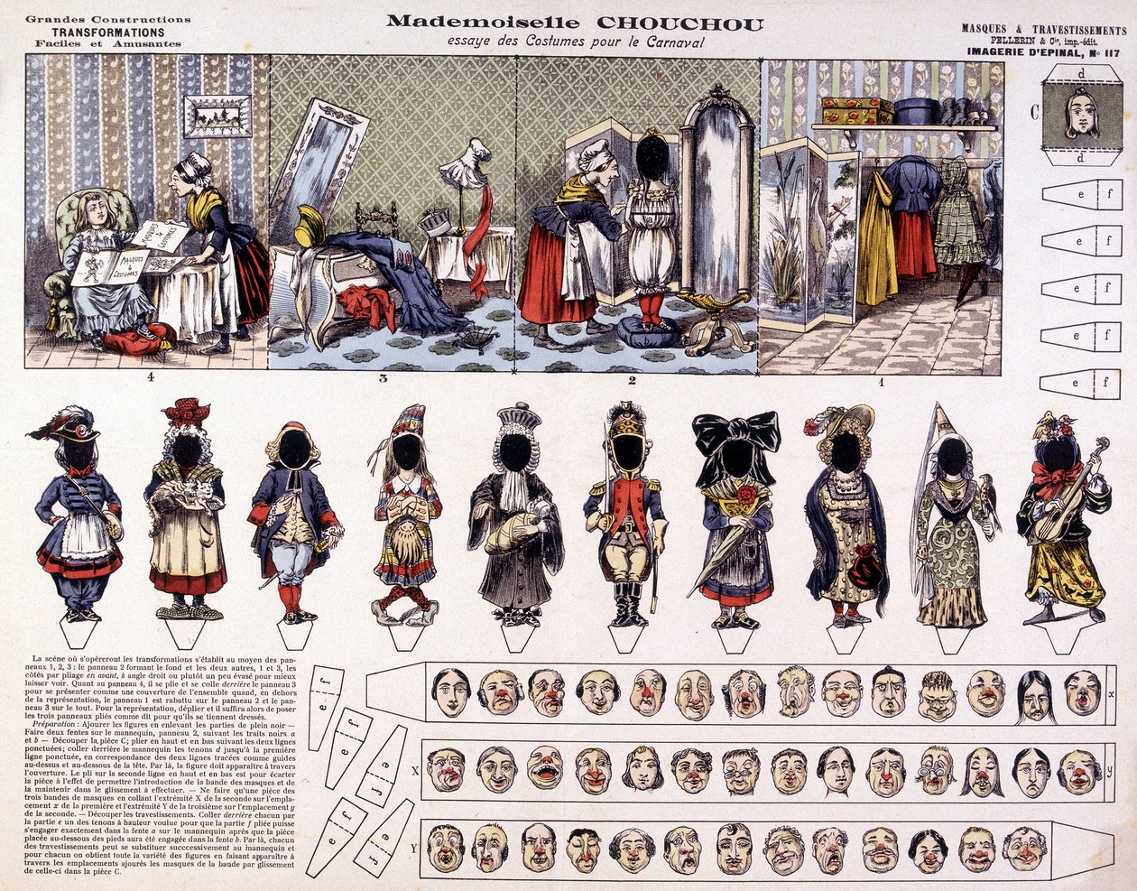 Mademoiselle Chouchou - Vyzkoušejte kostýmy na karneval: proměny. 19. století. od French School