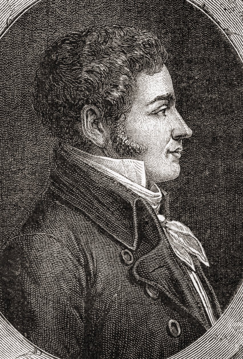 Marc David Alba Lasource z „Histoire de la Revolution Francaise“ od Louise Blanca (1811-82) od French School