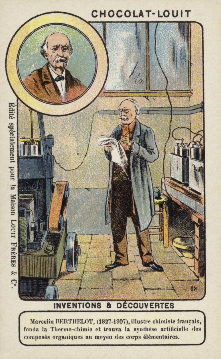 Marcelin Berthelot, francouzský chemik (chromolit) od French School