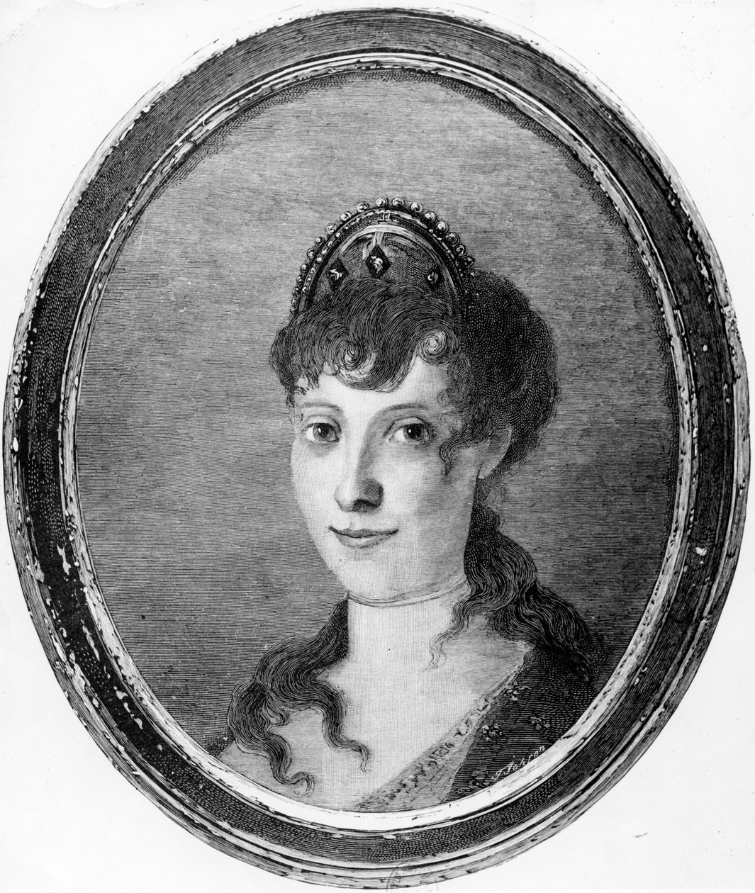 Maria Letizia Ramolino jako mladá žena od French School