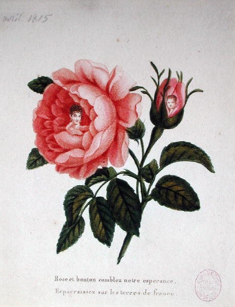Marie-Louise (1791-1847) se svým synem římským králem (1811-32) od French School