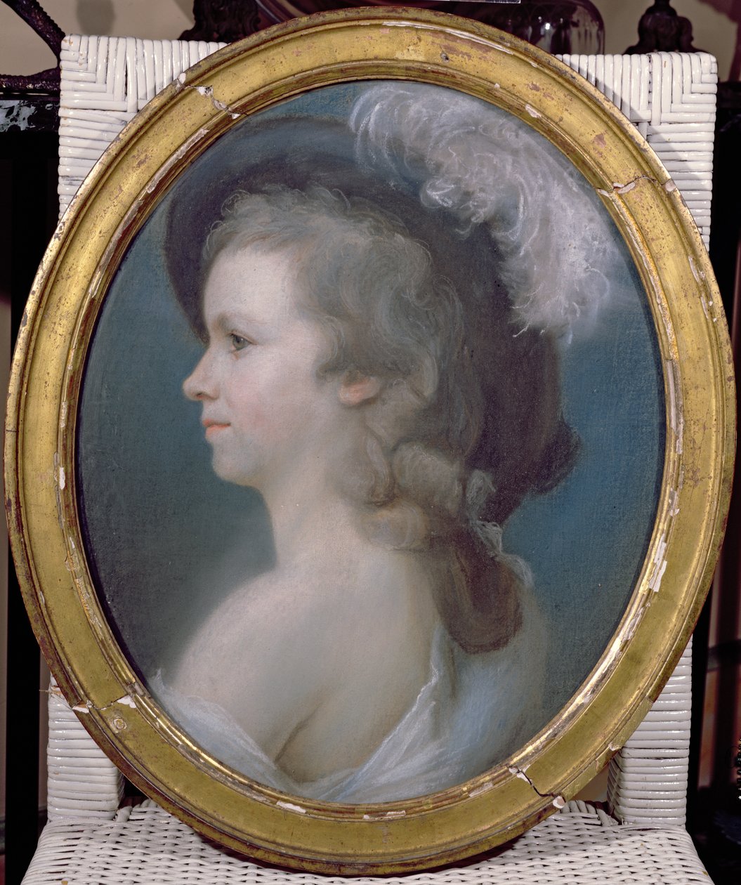 Marie Anne Paulze (1758-1836) jako mladá dívka od French School