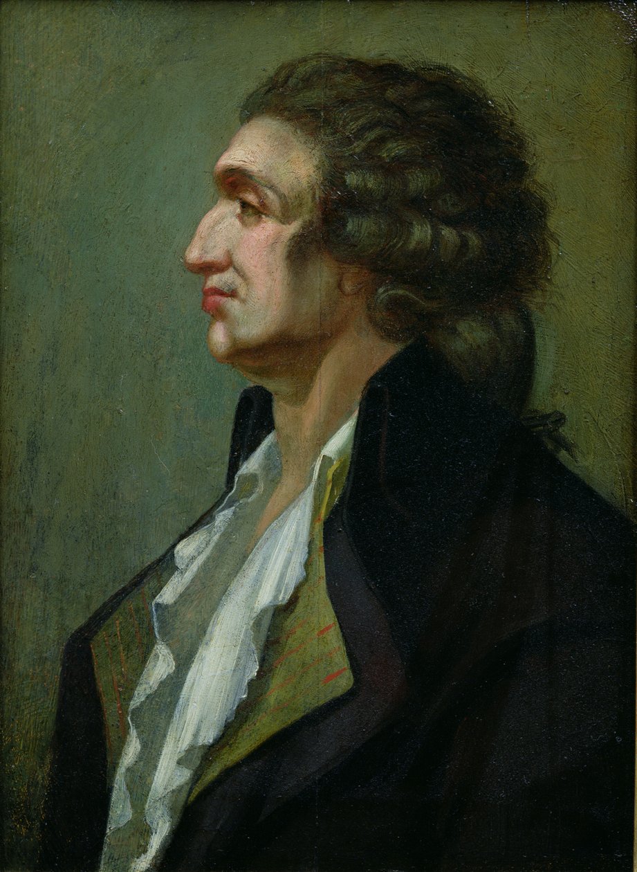 Marie Jean Antoine Nicolas de Caritat (1743-94) Marquis de Condorcet (olej na plátně) od French School