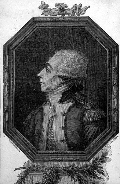 Marie Joseph Paul Yves Roch Gilbert du Motier, markýz de Lafayette (1757-1834), rytina) od French School