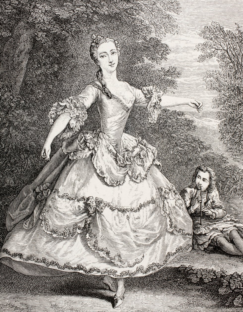 Marie Salle, 1875 (rytina) od French School