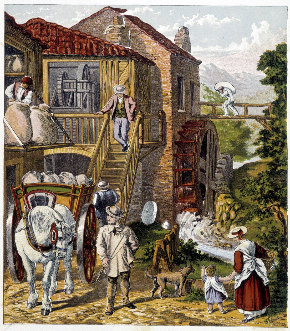 Meunier - v „Časopisu malých dětí: Živnosti“, ed. Hatchet, n. d., kolem roku 1900 od French School