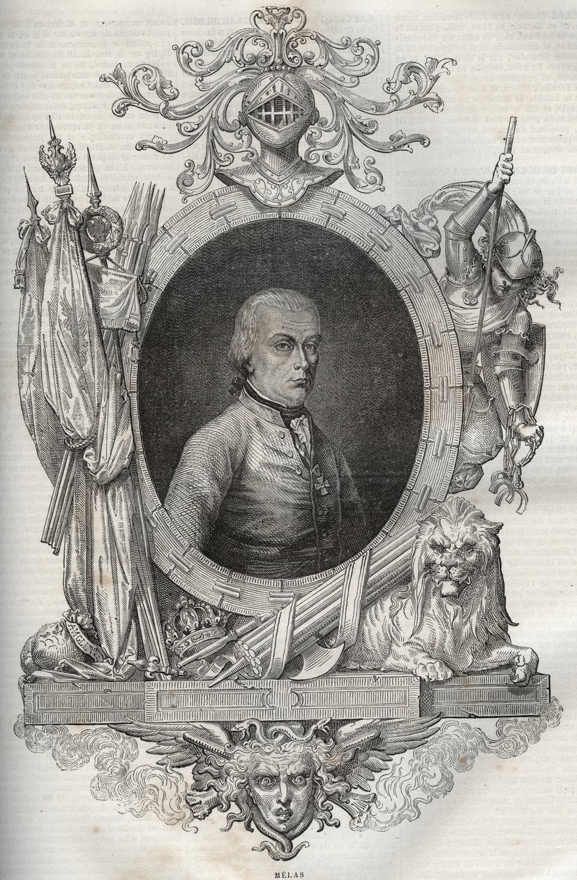 Michael Friedrich Benedikt baron von MELAS (1729-1806), feldmarschal - - Nová národní encyklopedie od Maurice La Charest - 1870 - od French School