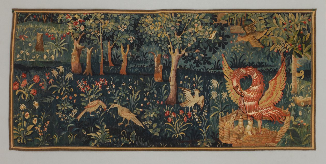 Millefleurs s Pelikánem v její pobožnosti, rané období
16. století (Vlna) od French School