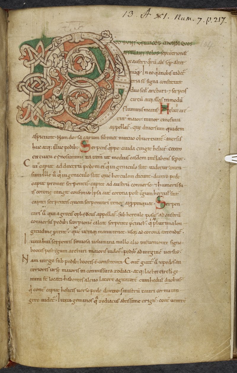 Různé práce o počítačích a astronomii, Royal MS 13 A XI od French School