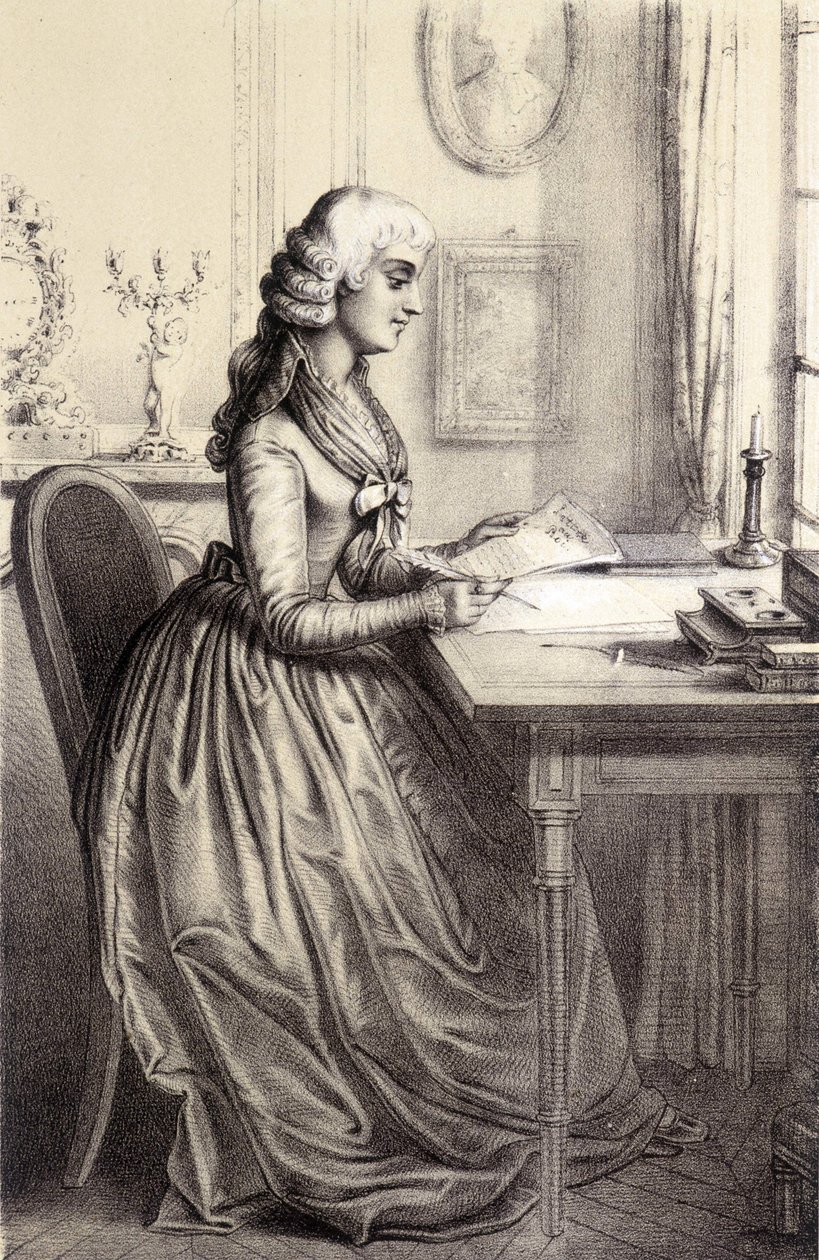 Mme Roland (1754 - 1793) - v „Historické galerii francouzské revoluce“ od Albera Maurina od French School
