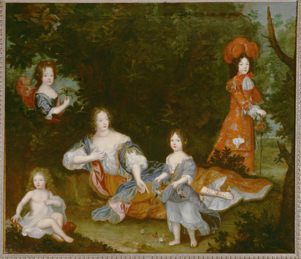 Paní de Montespan, milenka Ludvíka XIV. ... (malba na plátně) od French School