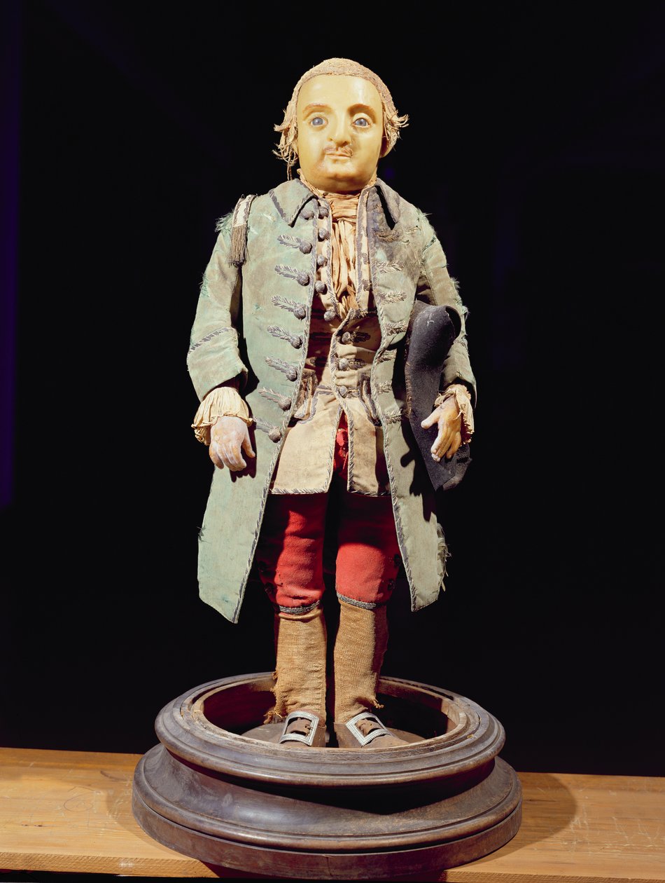 Model Nicolase Feryho (Bebe) (1741-64) trpaslíka polského krále Stanislase Lesczinského (1677-1766) (vosk) od French School