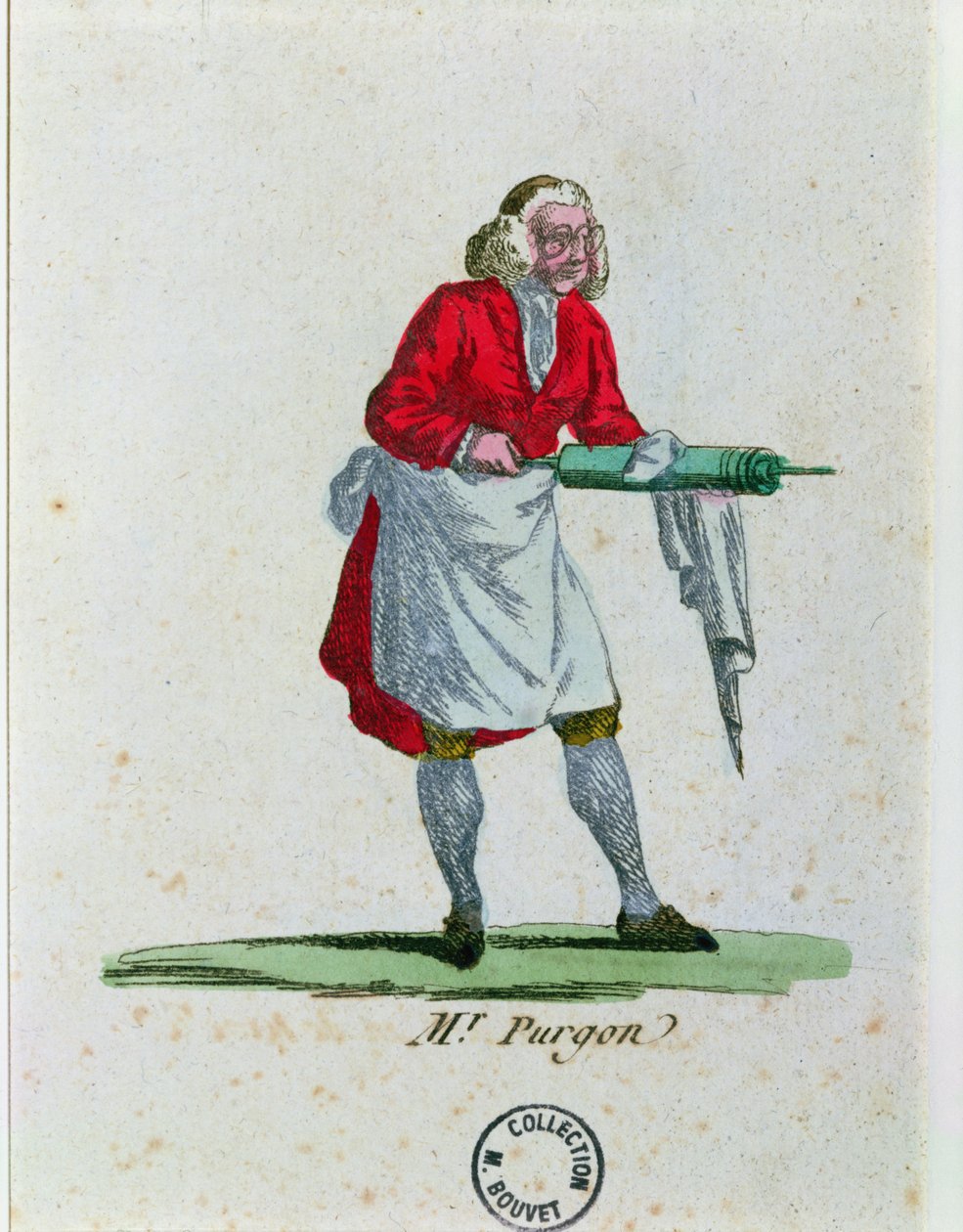Monsieur Purgon, z Le Malade Imaginaire od Moliere (1622-73) od French School