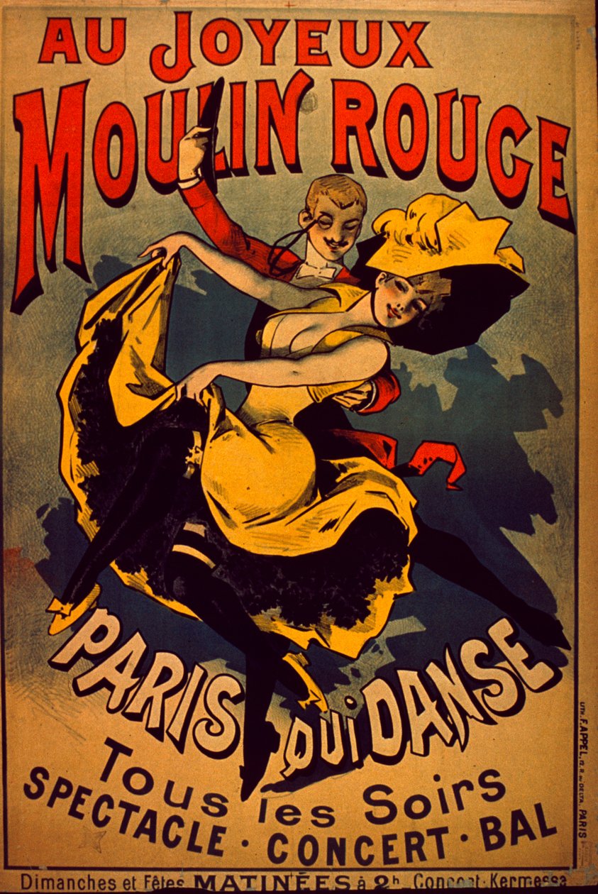 Moulin Rouge, 1890-99 od French School