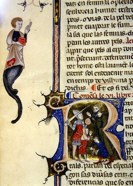 Ms 1029 The Four Ages of Man, z „Livre des Proprietes des Choses“ od Barthelemyho Angličana (vellum) od French School