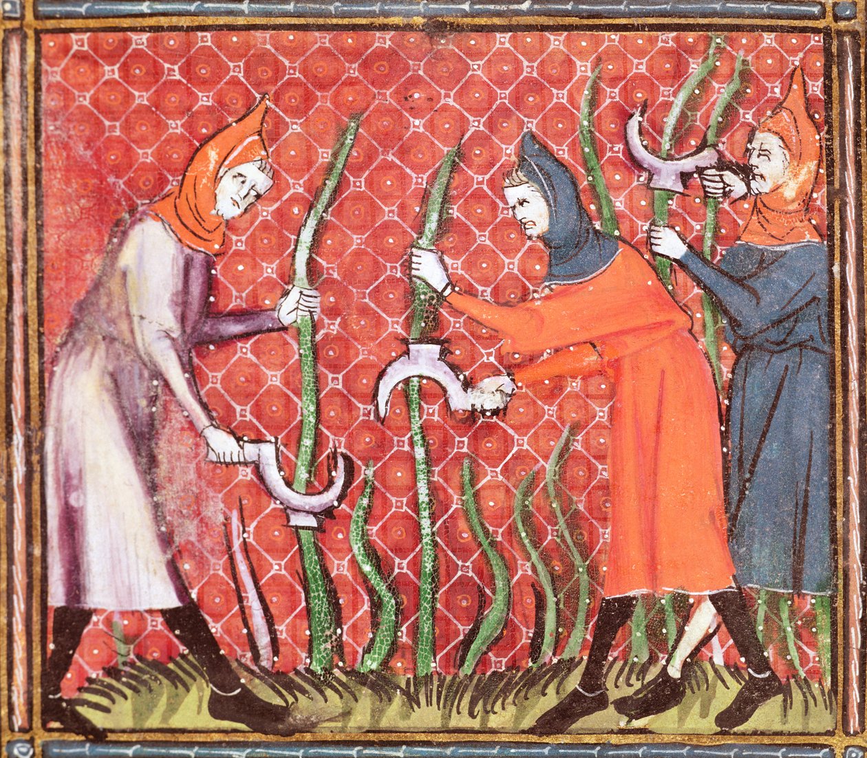 Ms 1044 f.120 Kácení stromů, z knihy Ovide Moralise, kterou napsal Chretien Legouais od French School