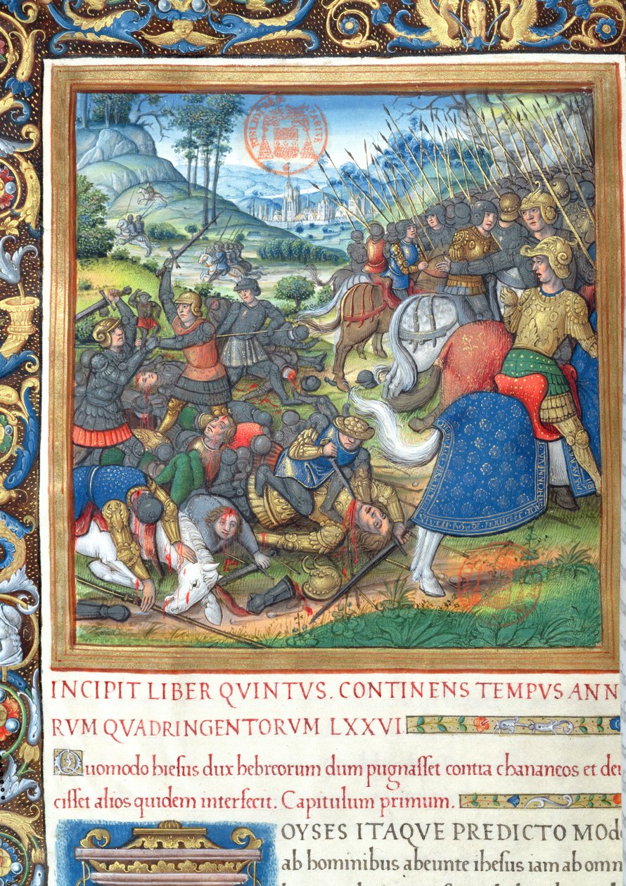 paní 1581 f. 154 Ilustrace z knihy VIII (Od smrti Davidovy po smrt Achaba), kapitola 1 Starožitnosti Židů (Antiquitates Judaicae) od Flavia Josepha – Jak Šalamoun, když od French School
