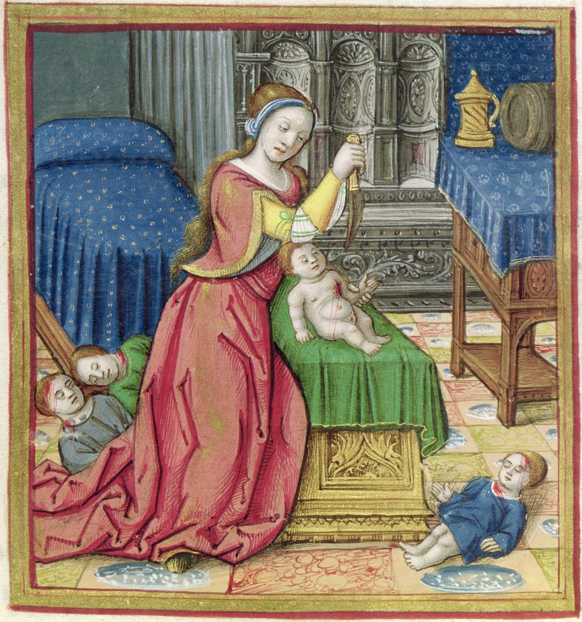 Paní 17 Athaliah († 837 př. n. l.) z Vie des Femmes Celebres, kolem roku 1505 od French School