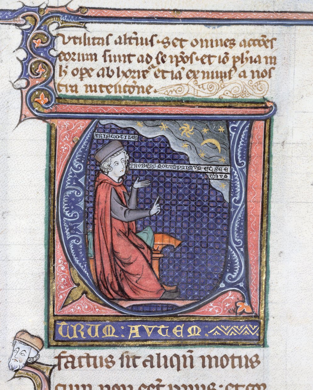 Ms 3469 Iluminace z fyziky od Aristotela (384-322 př.nl) od French School