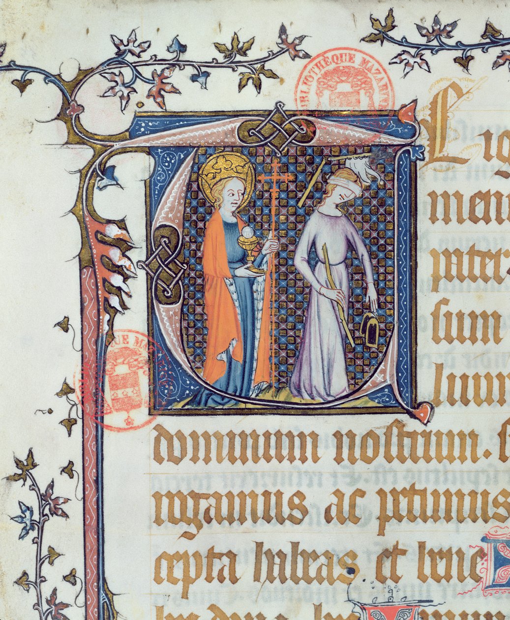 Ms 527 Církev a synagoga od French School