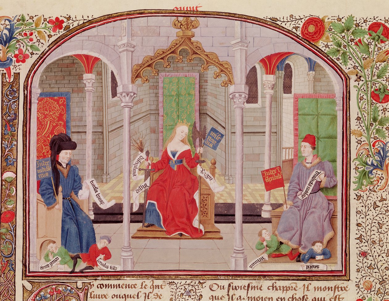 Ms 927 Fol.71v The Theory of Justice, from Ethics, Policy and Economics by Aristoteles (384-322 BC) od French School