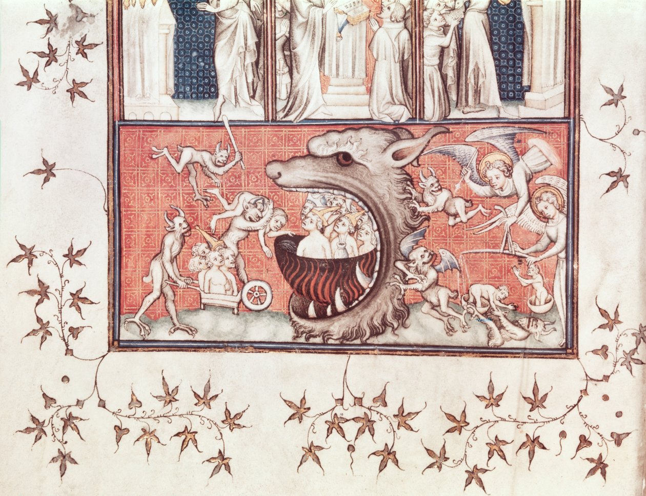 Paní Fr 22912 Fol.2v Detail of Hell, z 
