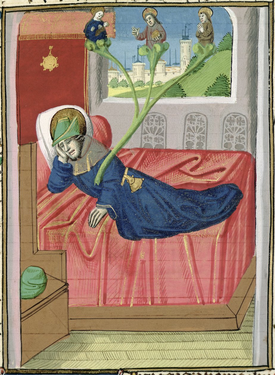 Ms H 7 fol.145r Strom Jesseho, z Bible Jeana XXII od French School