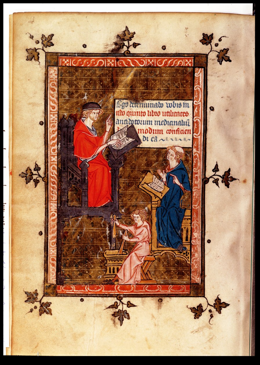 paní Lat. 14023 fol. 769 v. Učení protijed z Canon of Medicine od Avicenny (Ibn Sina) (980-1037), přeloženo Gerardem de Cremone (1114-87) kolem 1320 od French School