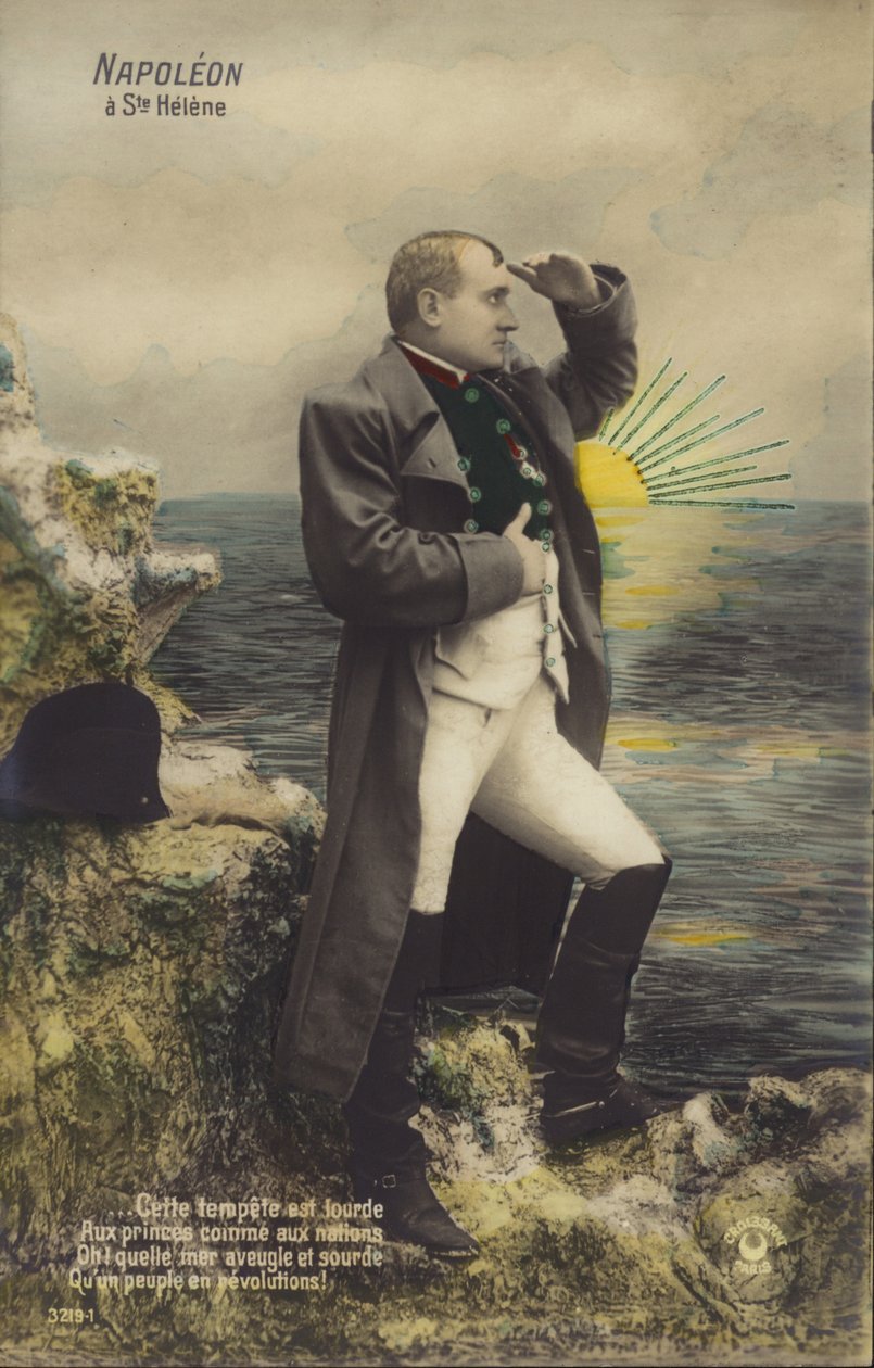 Napoleon Bonaparte (barevná litografie) od French School