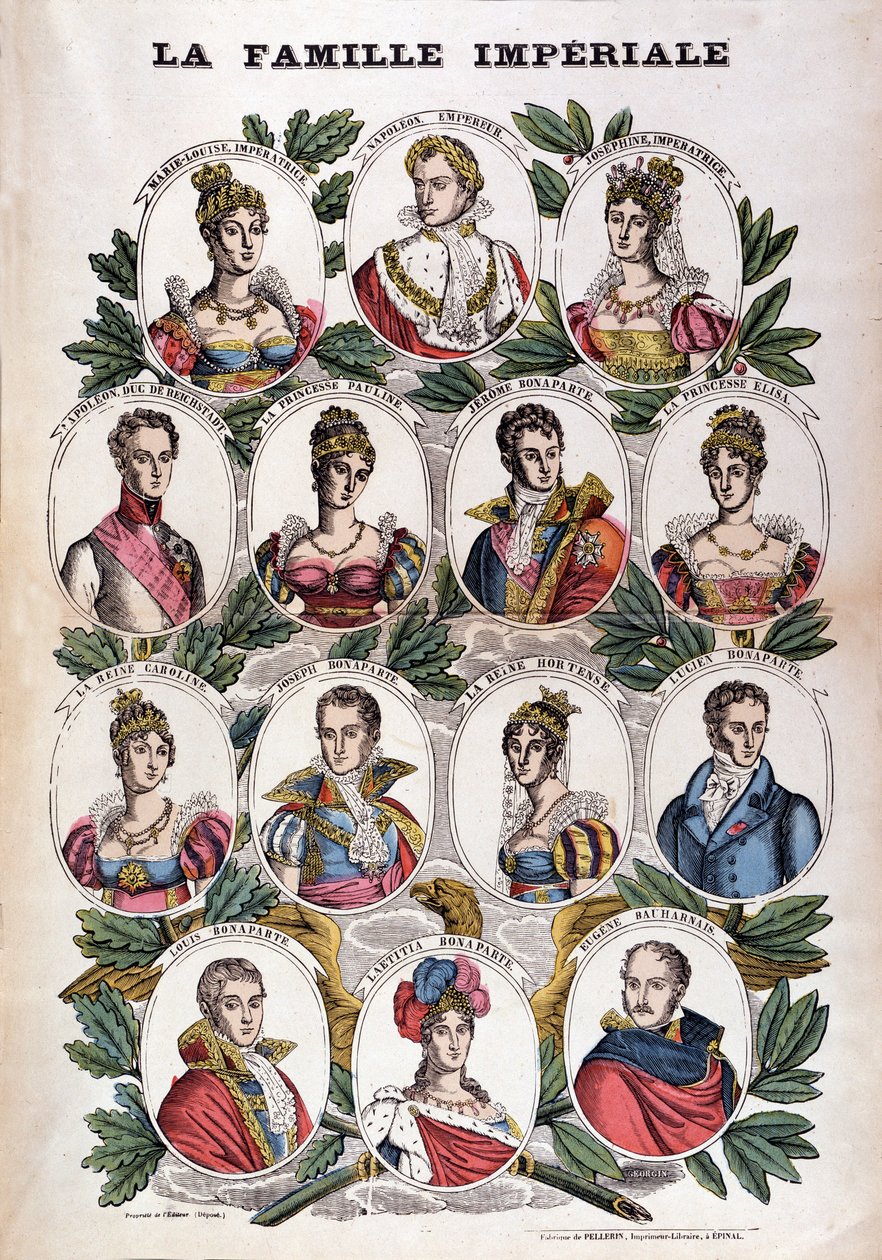 Napoleon Bonaparte a jeho rodina od French School