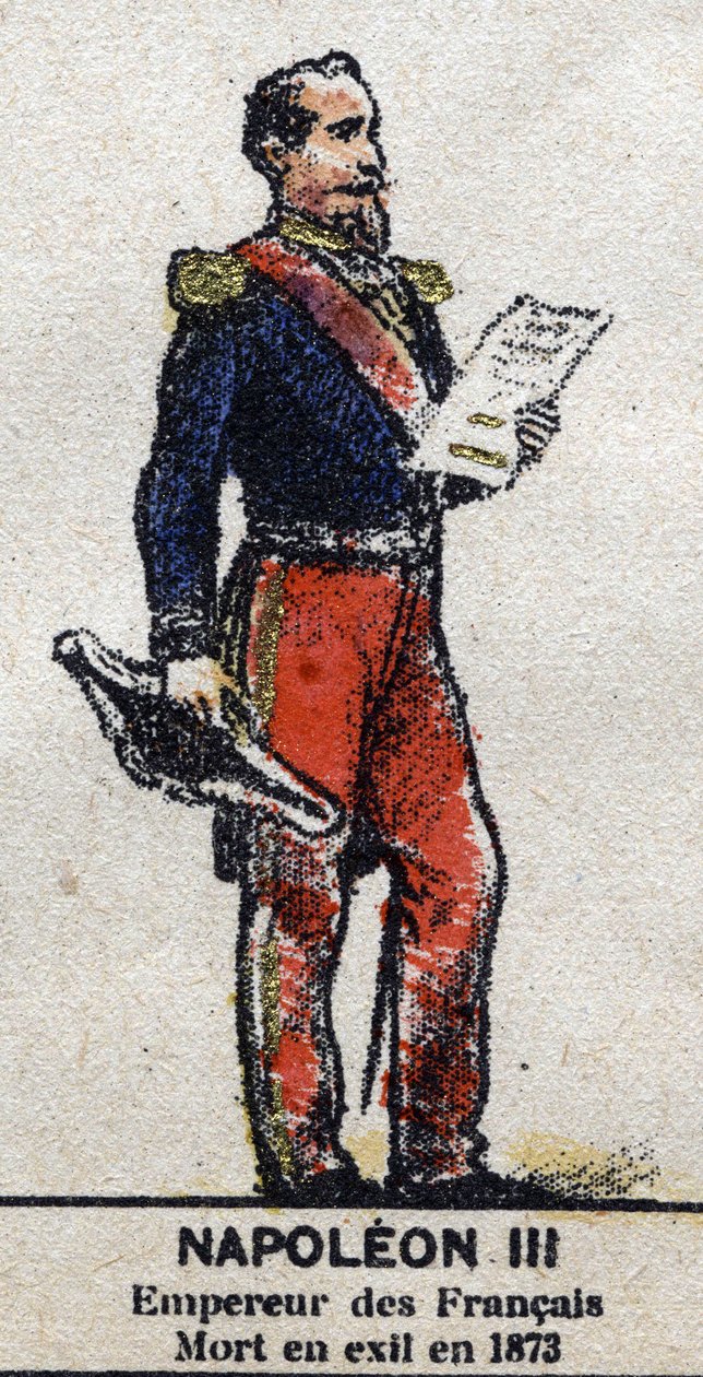 Napoleon III (1808-1873), císař Francouzů. V „“ Galeriede Kings and Queens of France a slavné postavy od roku 1643 do roku 1895““ Epinal obraz. od French School