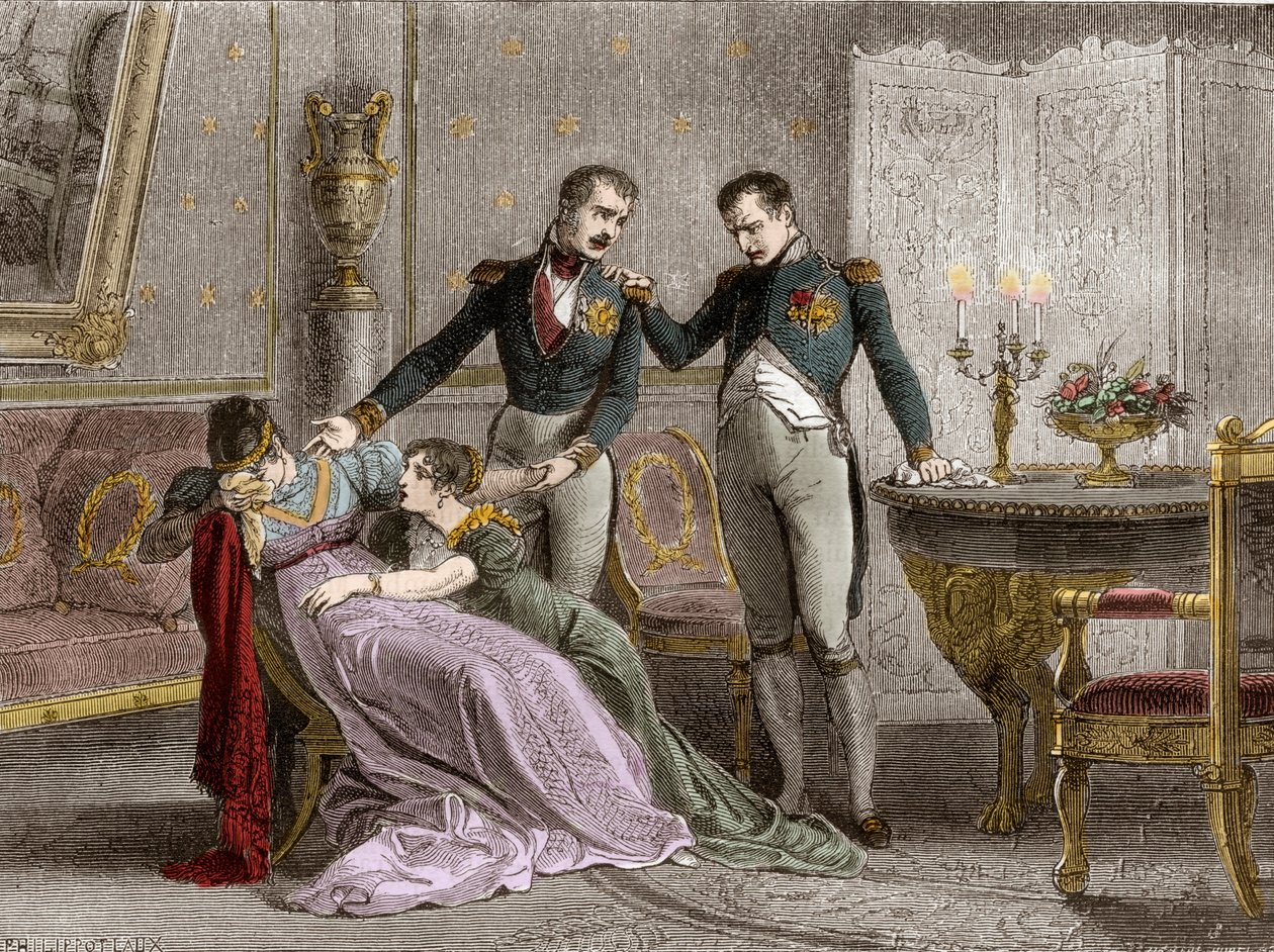 Napoleon oznámí Josephine plánovaný den pro podepsání rozvodových papírů od French School