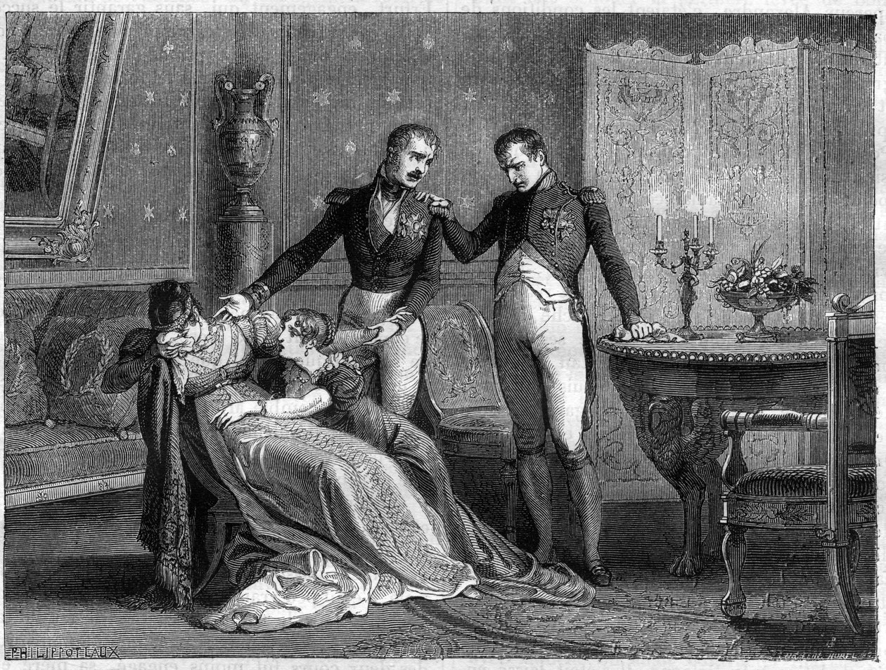 Napoleon oznámí Josephine plánovaný den pro podepsání rozvodových papírů od French School