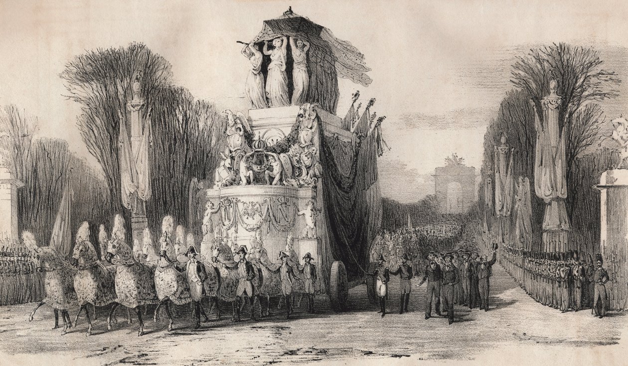 Napoleonův návrat ze Svaté Heleny, 1821 od French School