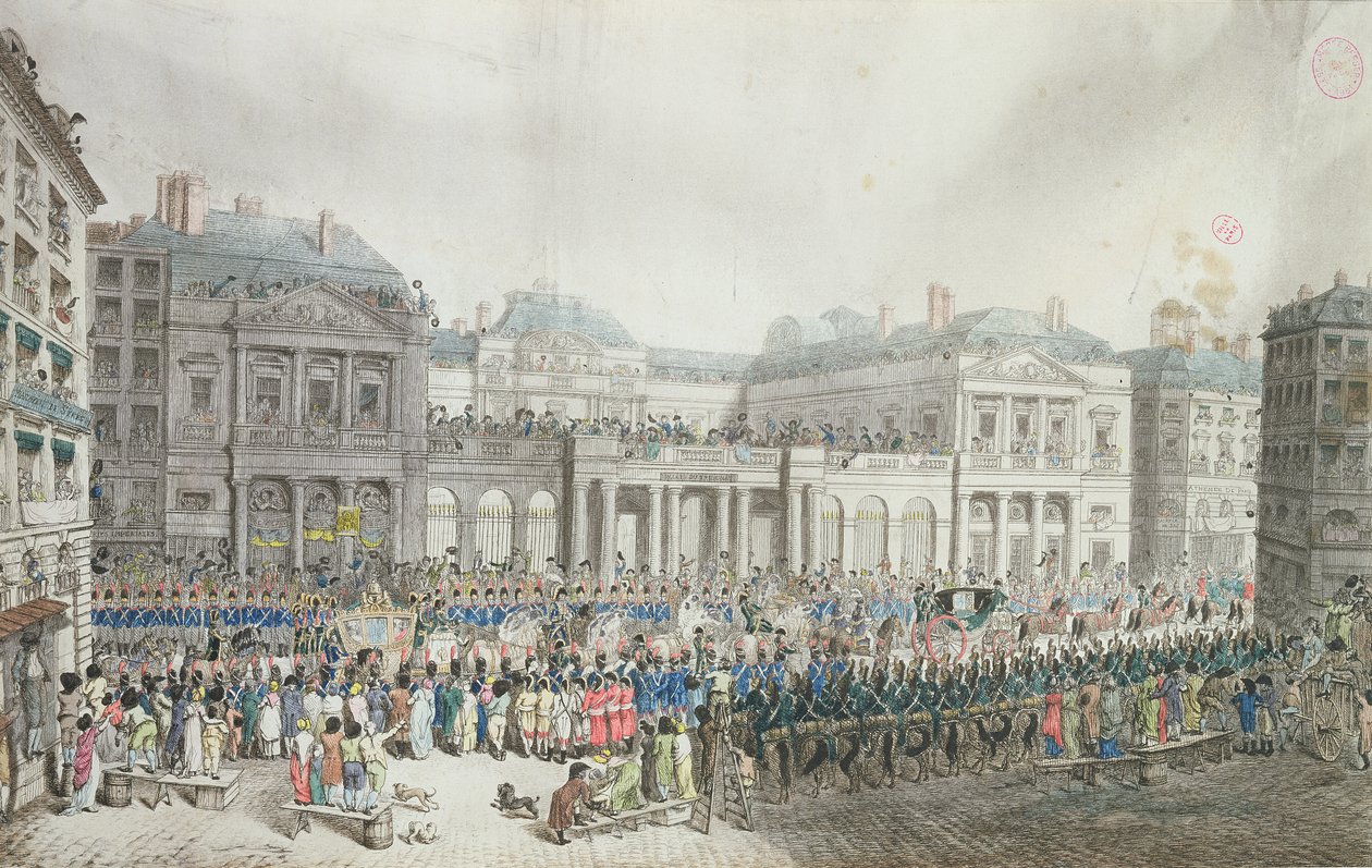 Napoleonův korunovační průvod procházející Státní radou, 2. prosince 1804 od French School