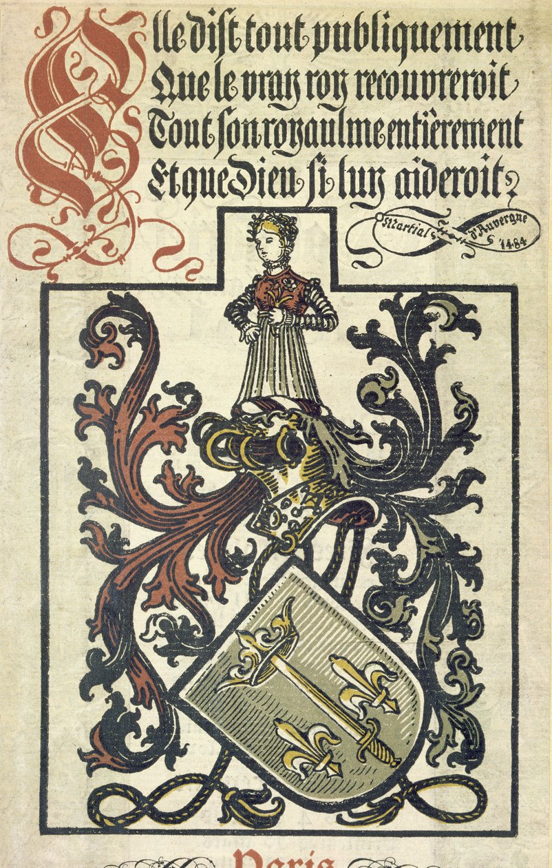 Národní almanach Johanky z Arku, 1891 od French School