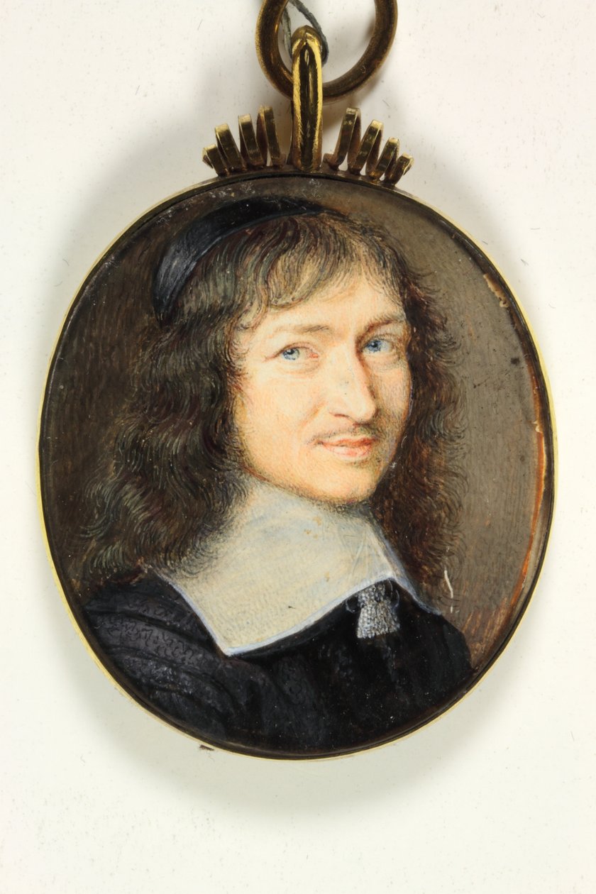 Nicolas Fouquet, vikomt z Melun a Vaux, markýz z Belle-Isle (smalt) od French School