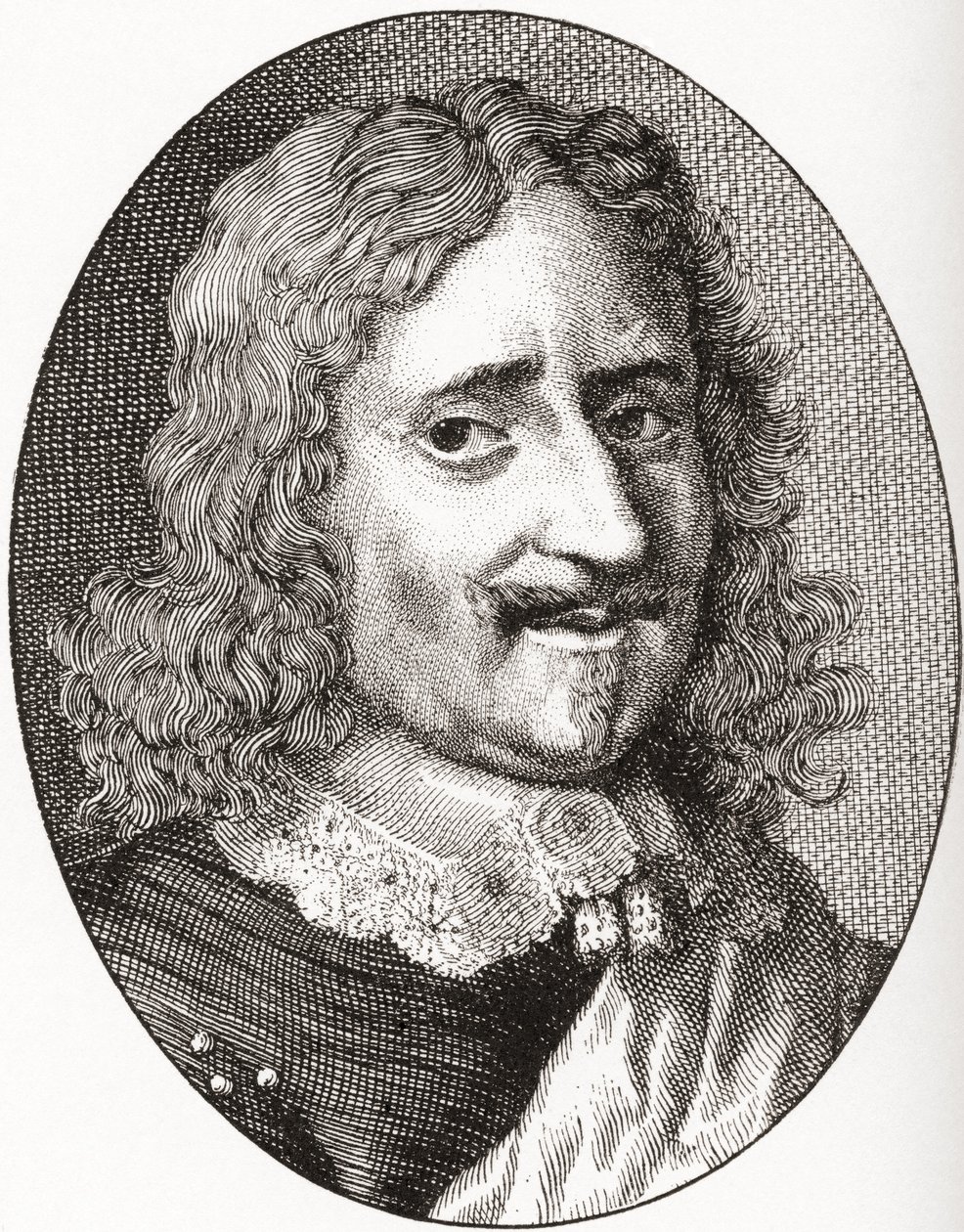 Nicolas V de Neufville de Villeroy, 1. vévoda z Villeroy, 1598 1685. Francouzský šlechtic a maršál Francie. Z Les Heures Libres vydané v roce 1908. od French School